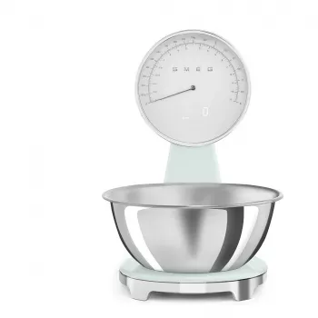 SMEG Báscula de cocina analógica y digital verde pastel KSF01PGWW