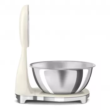 SMEG Báscula de cocina analógica y digital crema KSF01CRWW