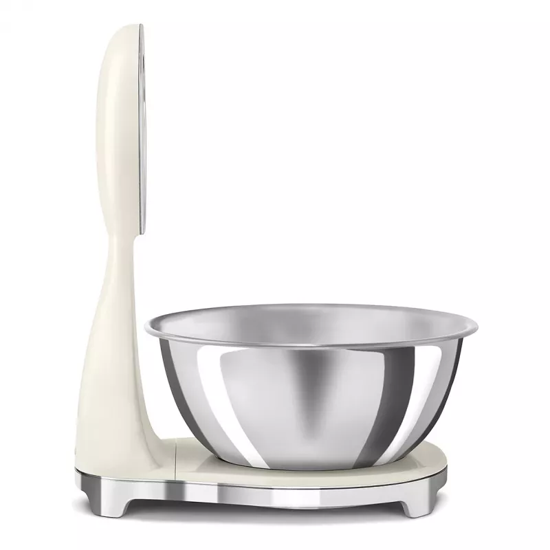 SMEG Báscula de cocina analógica y digital crema KSF01CRWW