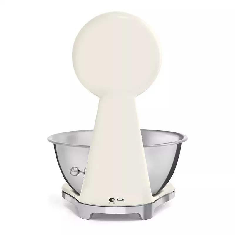 SMEG Báscula de cocina analógica y digital crema KSF01CRWW