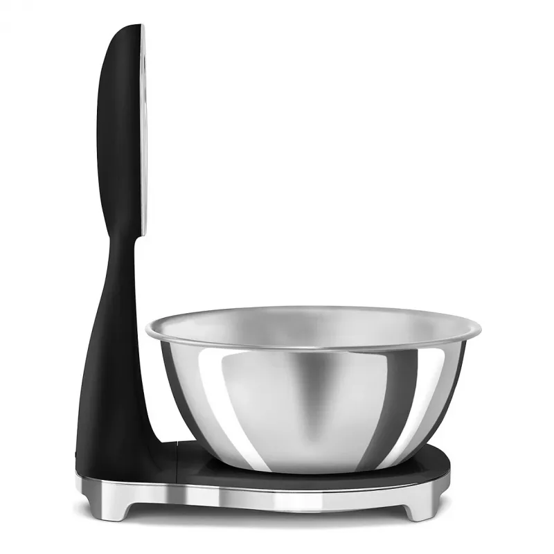 SMEG Báscula de cocina analógica y digital negra KSF01BLWW