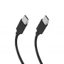 SBS TECABLETISSUETCCK Cable trenzado USB-C a USB-C 1,5 m 60 W PD carga rápida y sincronización de datos - Negro