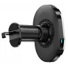 CELLY soporte para coche MagSafe con carga inalámbrica - carga rápida Qi 15W, soporte para rejilla de ventilación, giro 360°, negro