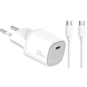 CELLY UP TC 1 USB-C 25W + cable C a C