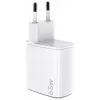 CELLY UP TC 1 USB 2 USB-C 65W WH GaN cargador de pared blanco