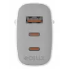 CELLY UP TC 1 USB 2 USB-C 65W WH GaN cargador de pared blanco