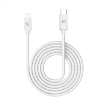 CELLY cable Lightning a USB-C 60W - 1,2m blanco MFi certificado