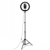 CELLY Ring Professional trípode con luz - 160 cm, panel LED anular de 10 inch, alimentación USB, negro