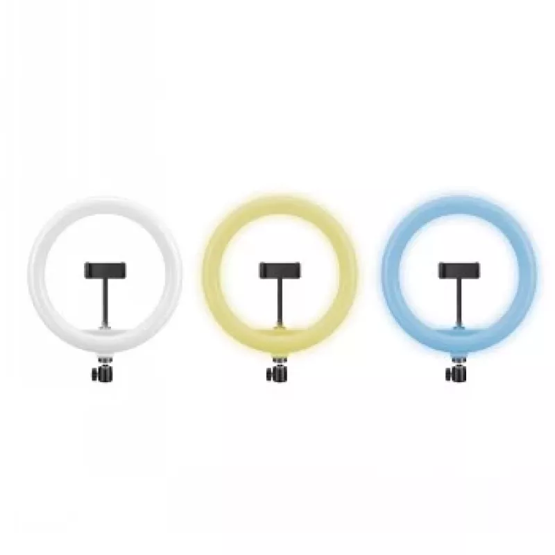 CELLY Ring Professional trípode con luz - 160 cm, panel LED anular de 10 inch, alimentación USB, negro