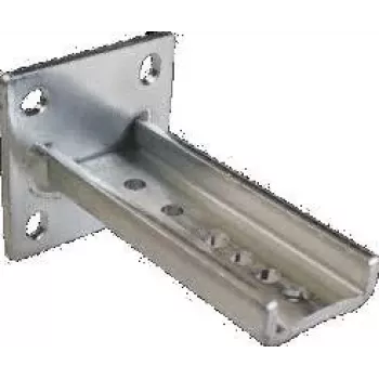 BFT SFR L-B escuadra de montaje ajustable larga (fijación atornillada) para poste de puerta, 1 automatismo