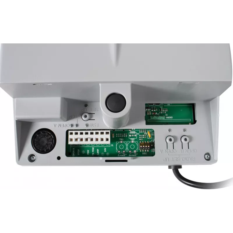 Kit de motor para puerta de garaje FAAC D600 FDS con carril de dos piezas y correa dentada Kevlar de 3m