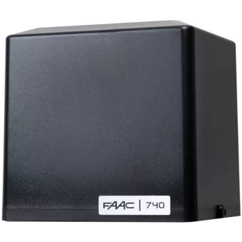Cubierta superior negra FAAC 740C para motor de cancela corredera