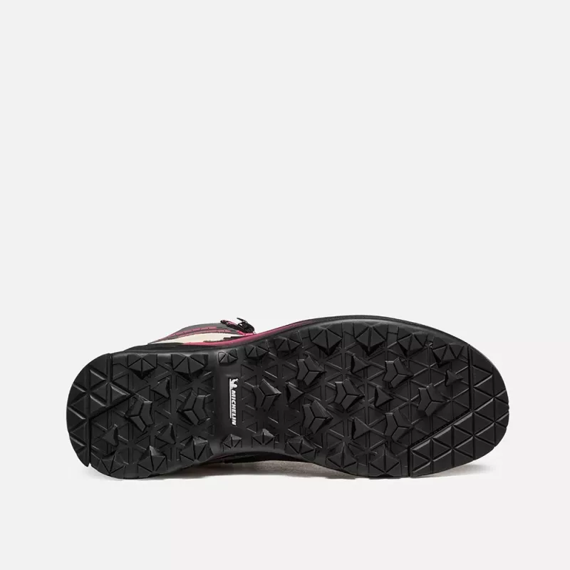 Garmont Akron Mid GTX Botas de senderismo para mujer - Gris/Rosa frambuesa (EU 38)