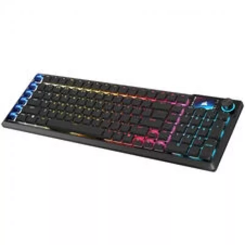 Corsair Vanguard Air 99 teclado gaming inalámbrico, óptico-mecánico, Low Profile, 8K Polling, distribución DE - Black