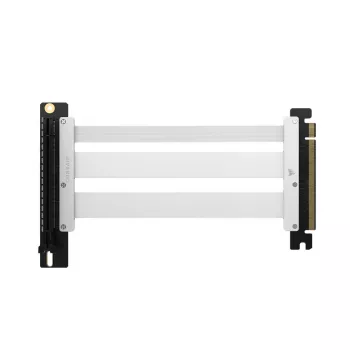Corsair Premium PCIe 5.0 Riser Cable, 175 mm, x16 Interface - blanco