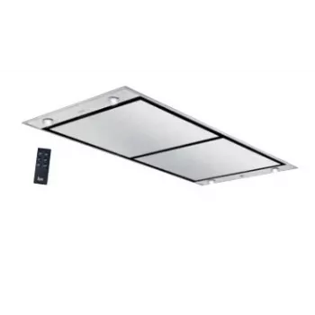 TEKA DHT 1285 5999 campana extractora de isla, 800 m³/h, acero inoxidable y cristal