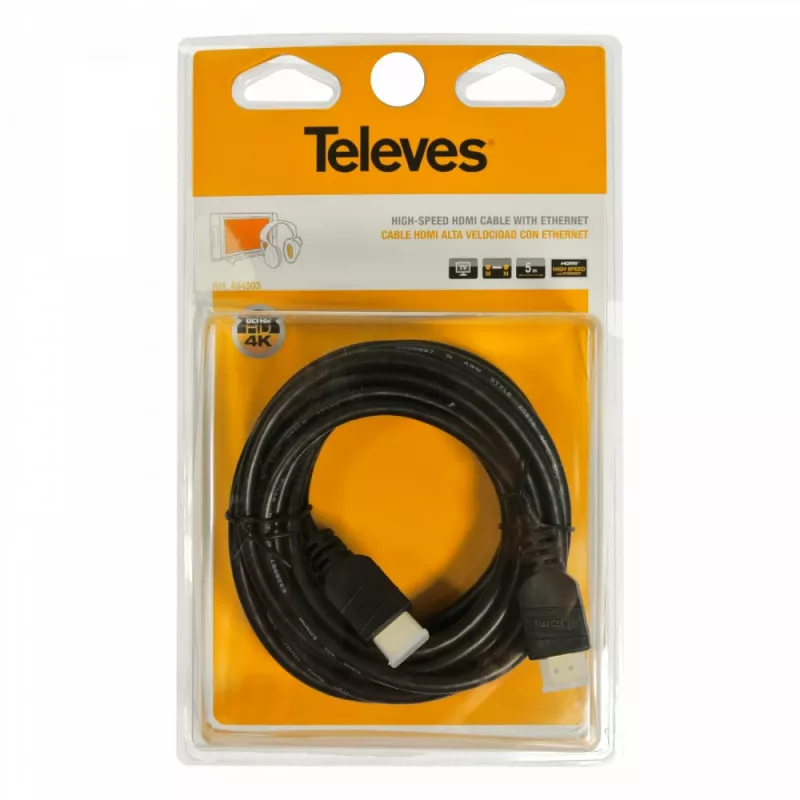 Televes cable HDMI 2.0 1,5m 4K Negro