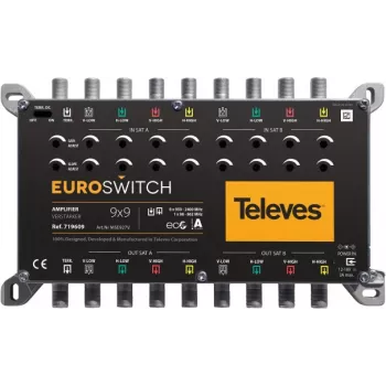 TELEVES EuroSwitch 9 entradas amplificador multiswitch 27/31 dB (719609)