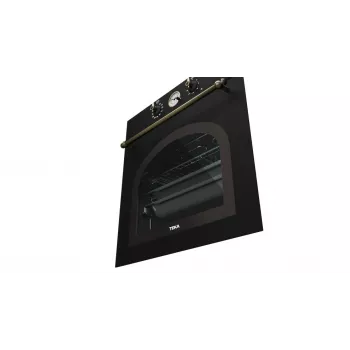 TEKA Horno STD HRB 6300 AT Horno multifunción empotrable 70L A+ Acero inoxidable cristal negro