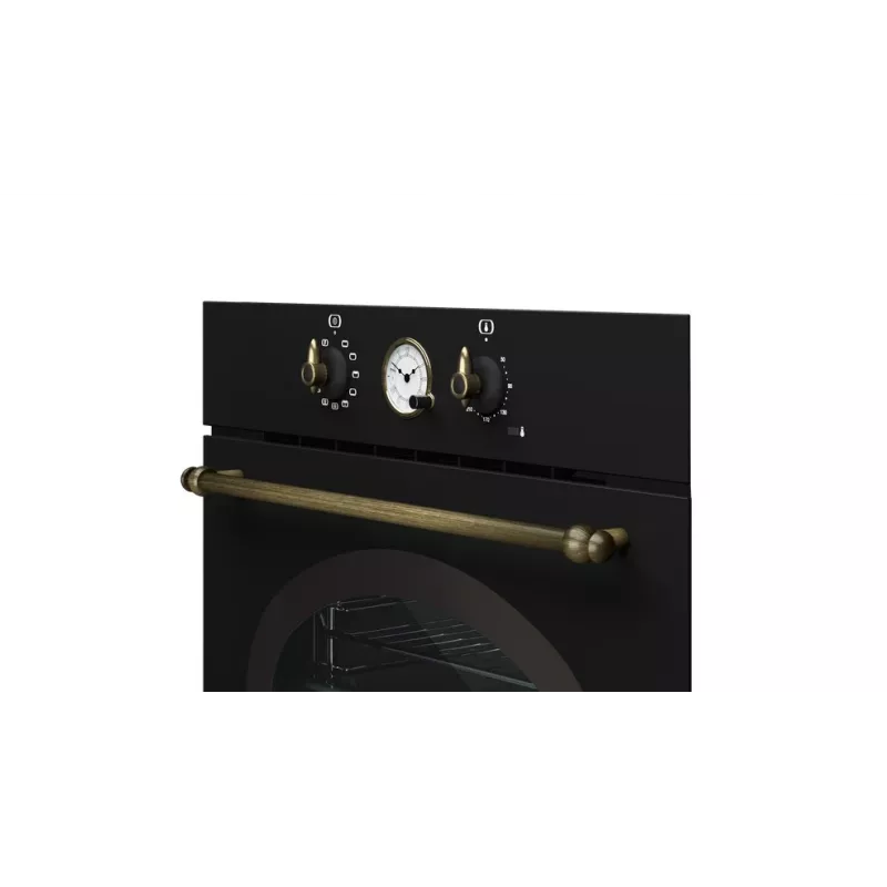 TEKA Horno STD HRB 6300 AT Horno multifunción empotrable 70L A+ Acero inoxidable cristal negro