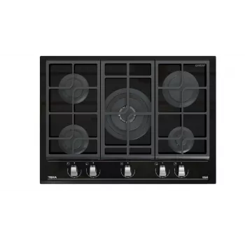 TEKA GZC 75330 XBC BK Placa de gas 5 quemadores Negro cristal templado
