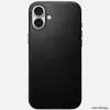 Funda de piel Nomad Modern para iPhone 16 Plus - negro