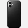 Funda de piel Nomad Modern para iPhone 16 Plus - negro