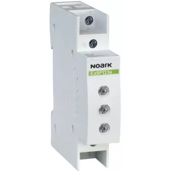 NOARK Ex9PD3e Piloto de señalización, 230/400V AC/DC, 3 x LED rojo, carril DIN