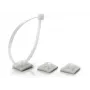 TRYTYT Soporte autoadhesivo para bridas HW-3AC Blanco (100 uds.)