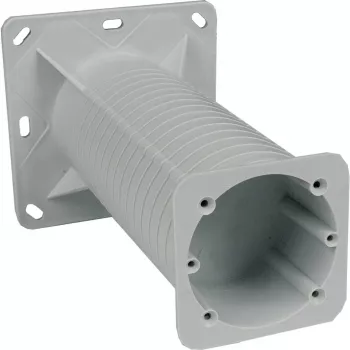 KOPOS KEZ_KB Caja de instalación eléctrica para fachadas con aislamiento térmico, 120x120mm, Gris/Naranja