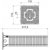 KOPOS MDZ-300_KB Placa de montaje para sistemas de aislamiento térmico exterior 300x300 mm Gris