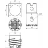 KOPOS MDFZ 80/VDZ_KB Caja de derivación eléctrica IP65 Gris 80mm