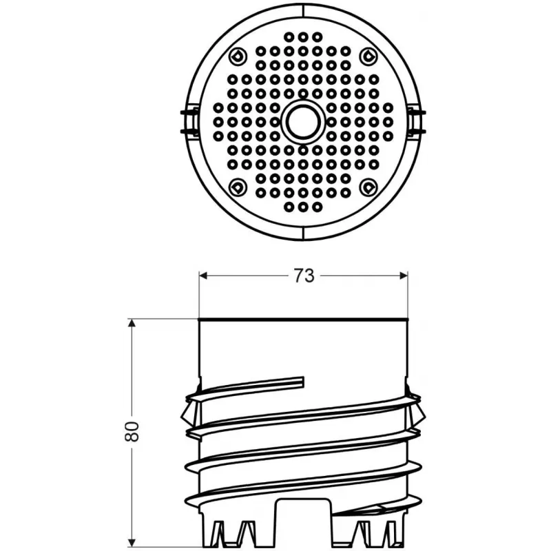 KOPOS MDFZ 80_KB Caja de instalación eléctrica para fachadas aisladas, Naranja, 80 mm