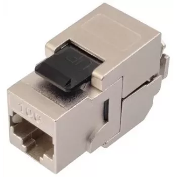 Solarix Cat.6A STP RJ45 Keystone Jack sin herramienta Negro SXKJ-10G-STP-BK-SA