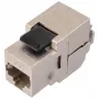 Solarix Cat.6A STP RJ45 Keystone Jack sin herramienta Negro SXKJ-10G-STP-BK-SA