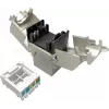 Solarix Cat.6A STP RJ45 Keystone Jack sin herramienta SXKJ-10G-STP-RAL-SA