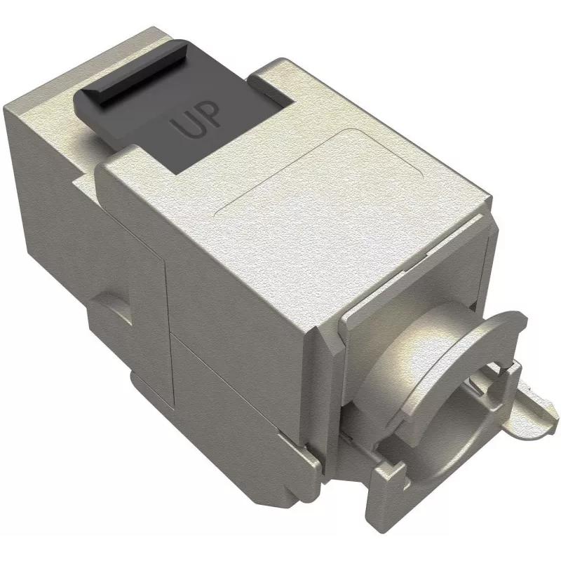 Solarix Cat.6A STP RJ45 Keystone Jack sin herramienta SXKJ-10G-STP-RAL-SA