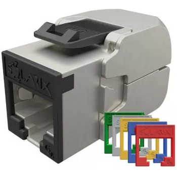 Solarix Cat.6A STP RJ45 Keystone Jack sin herramienta SXKJ-10G-STP-RAL-SA