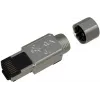 SOLARIX Conector RJ45 Cat.6A STP industrial sin herramienta, 1 ud., Negro/Plata