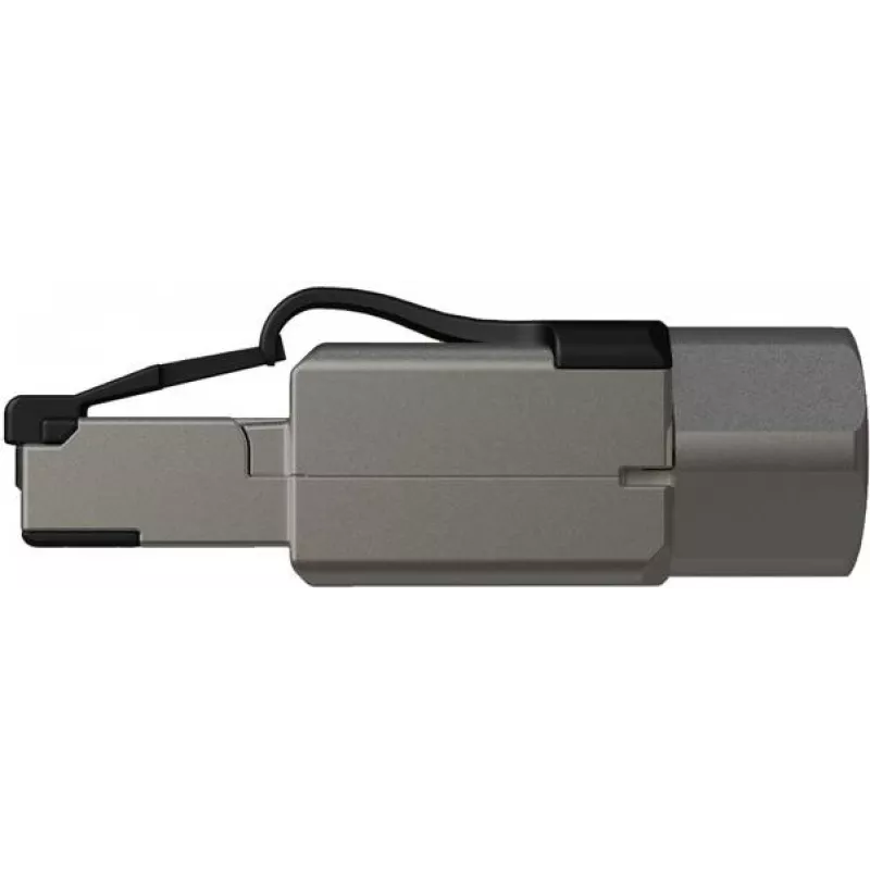 SOLARIX Conector RJ45 Cat.6A STP industrial sin herramienta, 1 ud., Negro/Plata