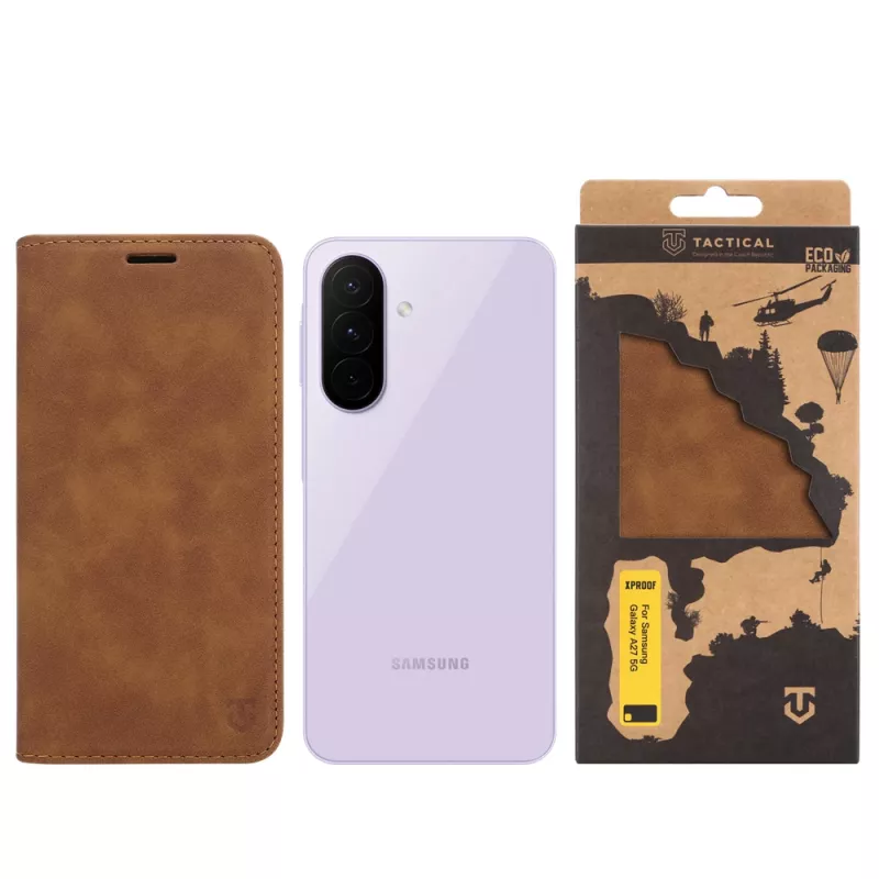 Tactical Funda tipo libro Xproof Galaxy A27 5G Mud Brown