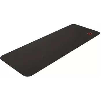 Alfombrilla de escritorio gaming Rampage Pulsar XL 30x80cm, alfombrilla de teclado y ratón, negra, bordes cosidos