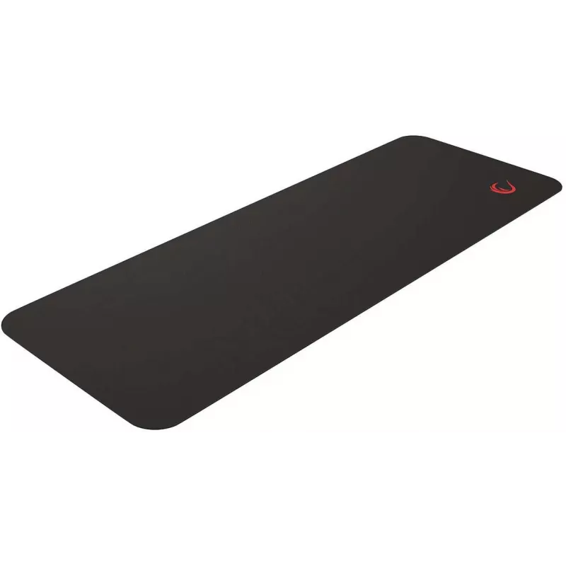Alfombrilla de escritorio gaming Rampage Pulsar XL 30x80cm, alfombrilla de teclado y ratón, negra, bordes cosidos