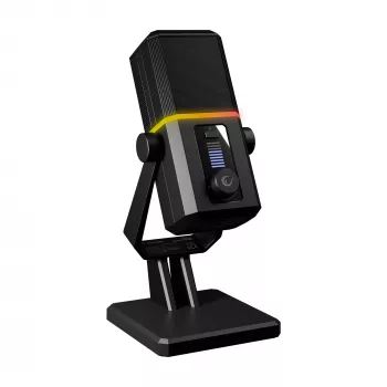 Micrófono gaming Rampage Cyclone RGB USB-C negro