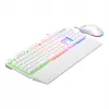Conjunto de teclado y ratón con cable Rampage Fortuna blanco