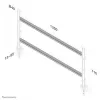 Barra de escritorio para pantalla plana NEOMOUNTS NEWSTAR para 6 pantallas (70 x 130 cm) 10-24 plata