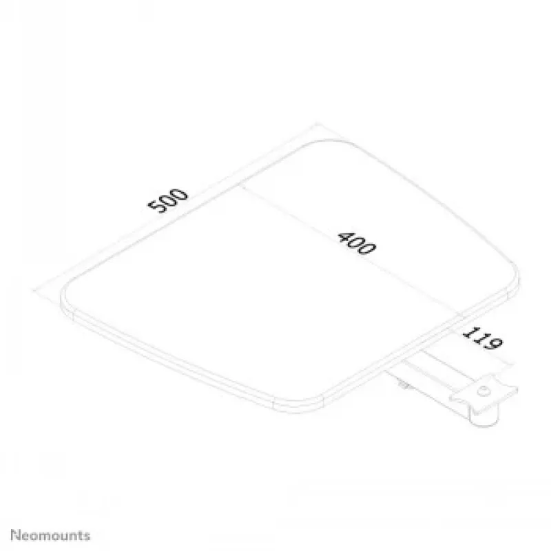 Bandeja adicional Neomounts para PLASMA-M1200 y PLASMA-M1800E - negra