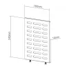 Soporte para reproductor multimedia NewStar para serie NS-WMB200/WMB300 Menu Board - negro