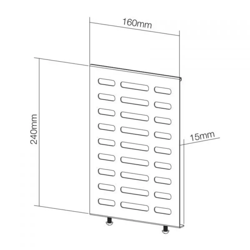 Soporte para reproductor multimedia NewStar para serie NS-WMB200/WMB300 Menu Board - negro