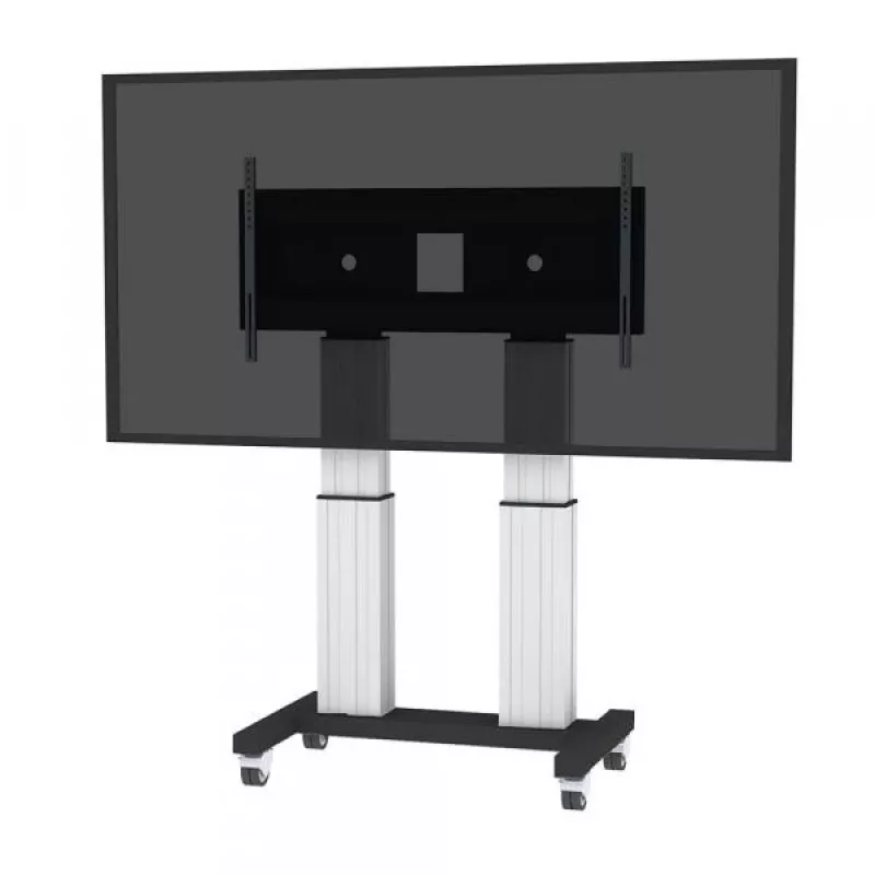 Soporte de suelo móvil motorizado NEOMOUNTS NEWSTAR para pantallas de 70-120 pulgadas, VESA 300x200 a 1200x600, plata